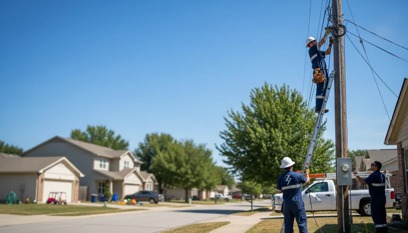 Residential electrician providing installation services in Cullen, LA